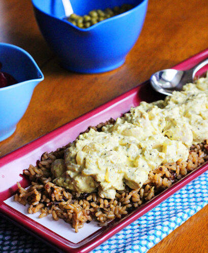 Chicken Stroganoff with Rice