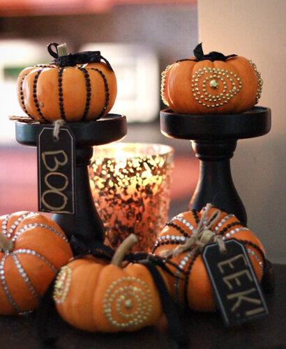 Fall Craft: Bling Pumpkins Pumps and Push Ups