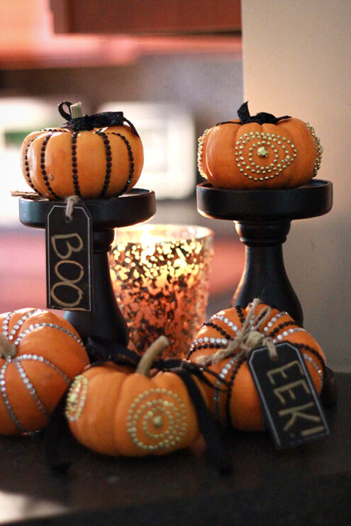 Fall Craft: Bling Pumpkins Pumps and Push Ups