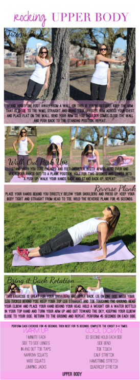 An upper body workout for women - Pumps and Push-Ups