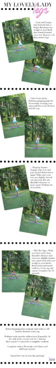 lower body workout, lunges, squats, plie squats