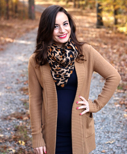 Cold weather baby bump fashion featuring sam edelman penny boots, h&m dress and sweater