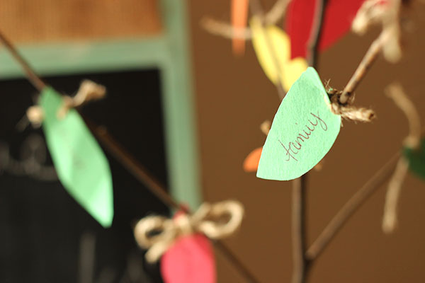 thanksgiving craft - thankful tree