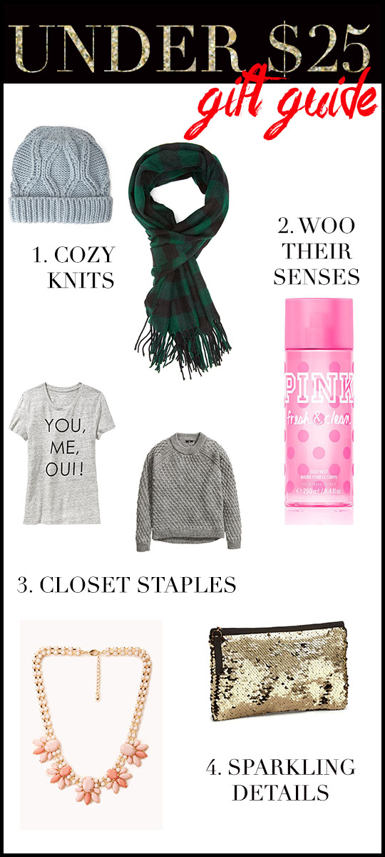 Gift Guide for Her, All Under $25 - Sparkles and Shoes