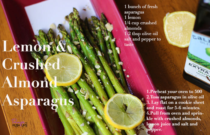 Lemon and Crushed Almond Asparagus 