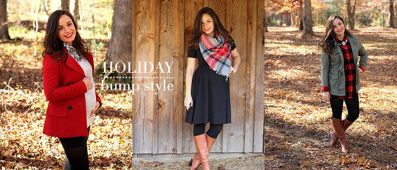 brooke of pumps and push ups - dressing your baby bump for the holidays