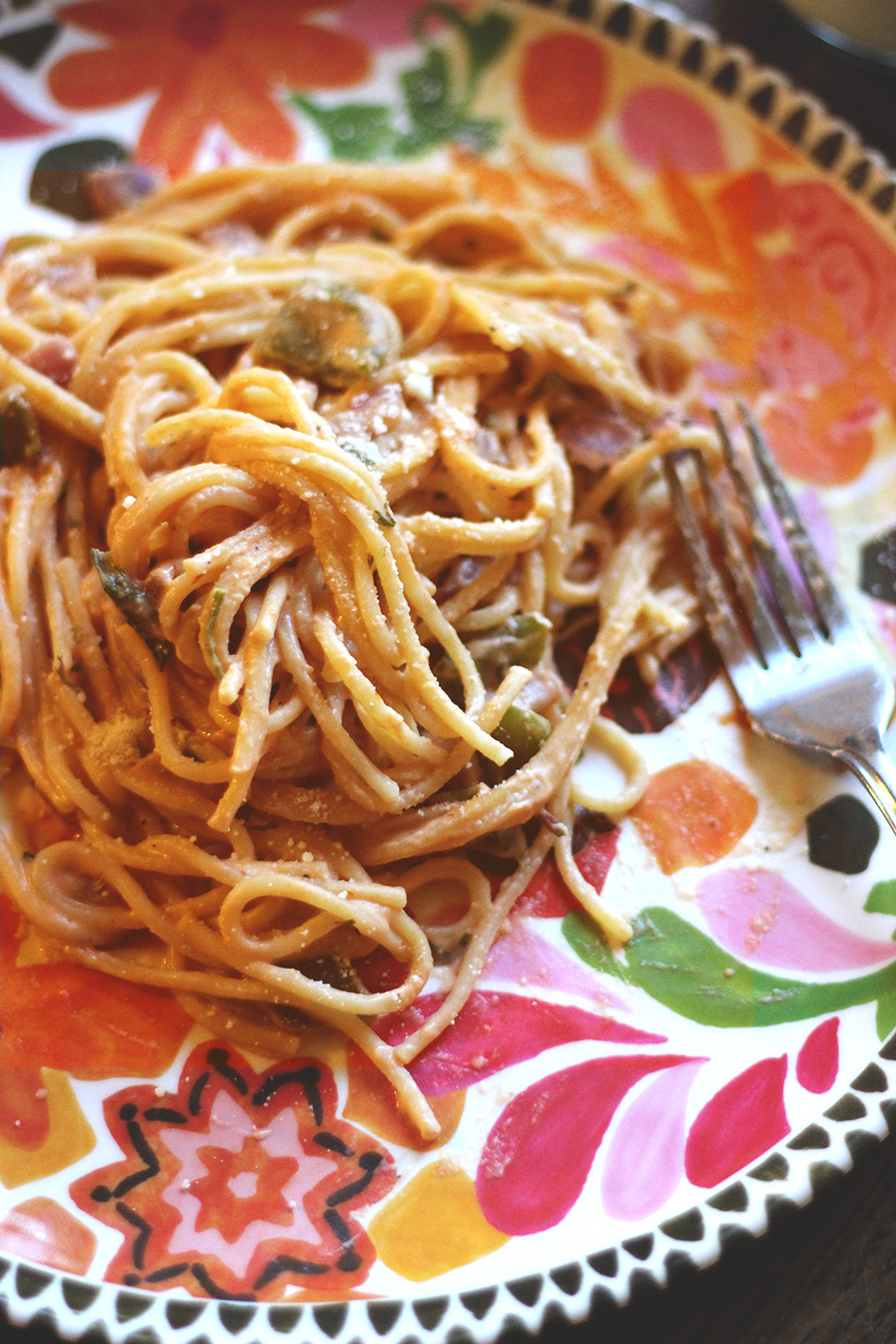 Pumpkin Pasta | Silk Soymilk | Pumps and Push-Ups