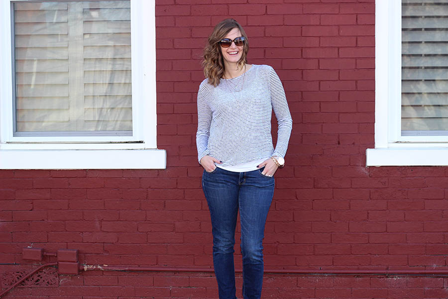 How to Wear a Sequin Skirt: Mixed Up - Jeans and a Teacup
