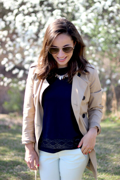 Mint Cropped Chinos for spring outfit and blog post about the stories we write in life