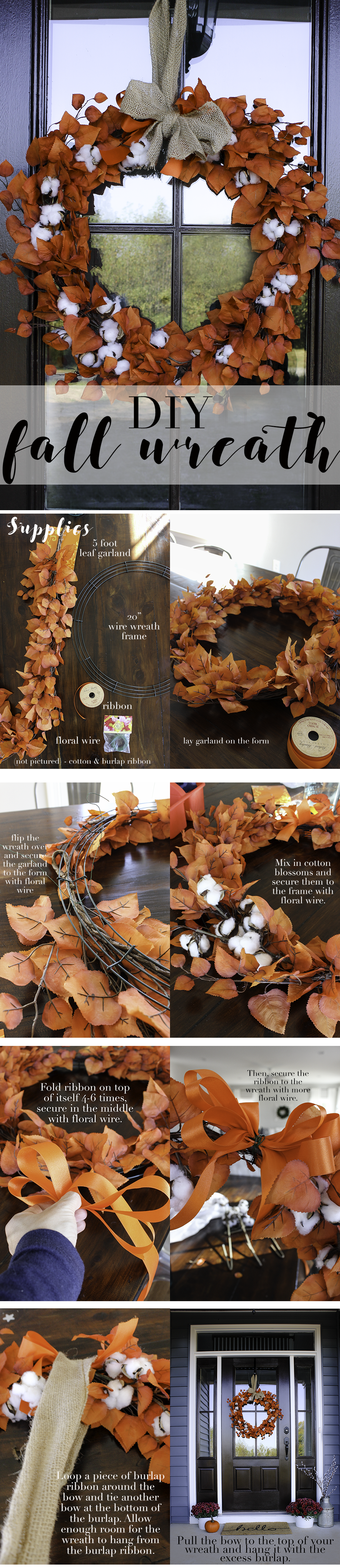 Easy Fall Wreath DIY