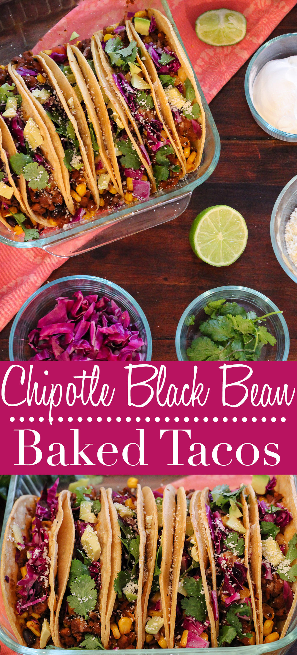 Chipotle Black Bean Baked Tacos
