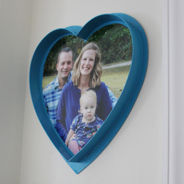 Project Less Waste: Candy Box Turned Frame - Pumps & Push Ups