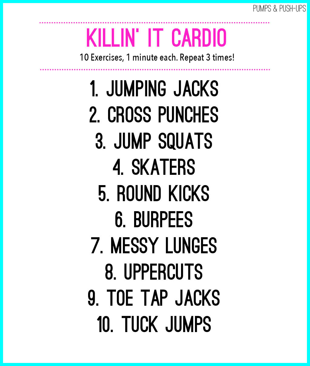 Back cheap cardio exercises