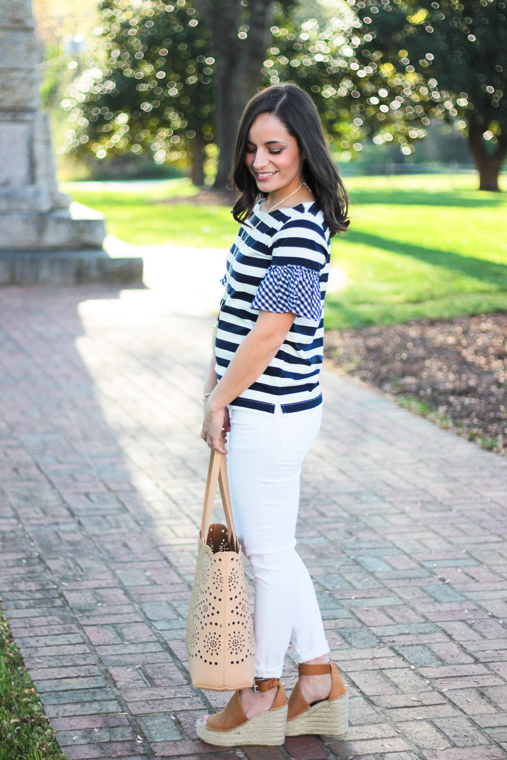 J. Crew Ruffle Sleeve Top