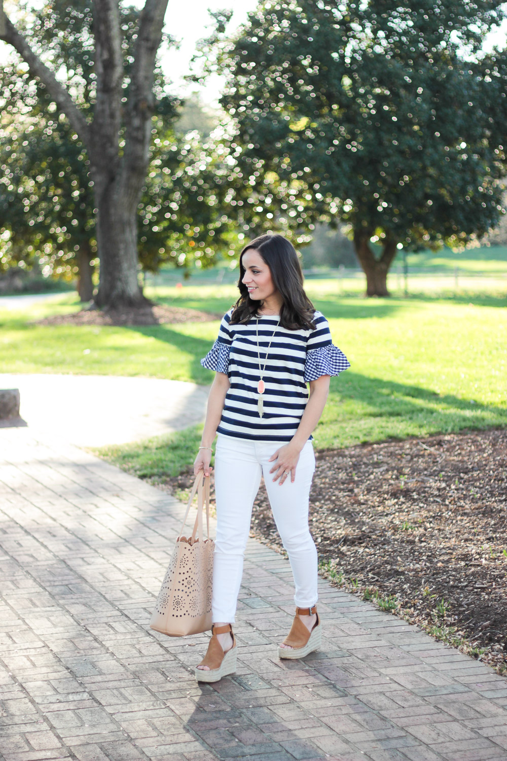 J. Crew Ruffle Sleeve Top