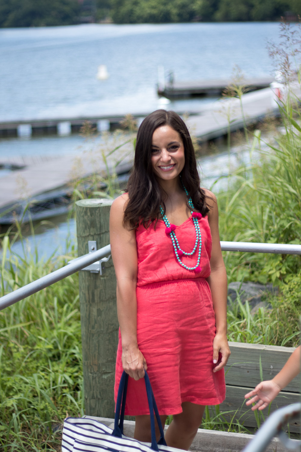 Pink Linen Dress