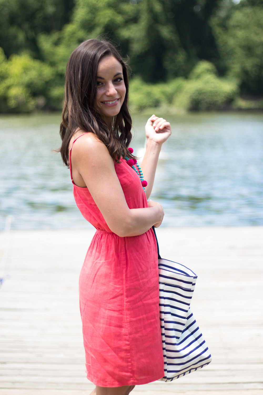 Pink Linen Dress from J. Crew Factory 