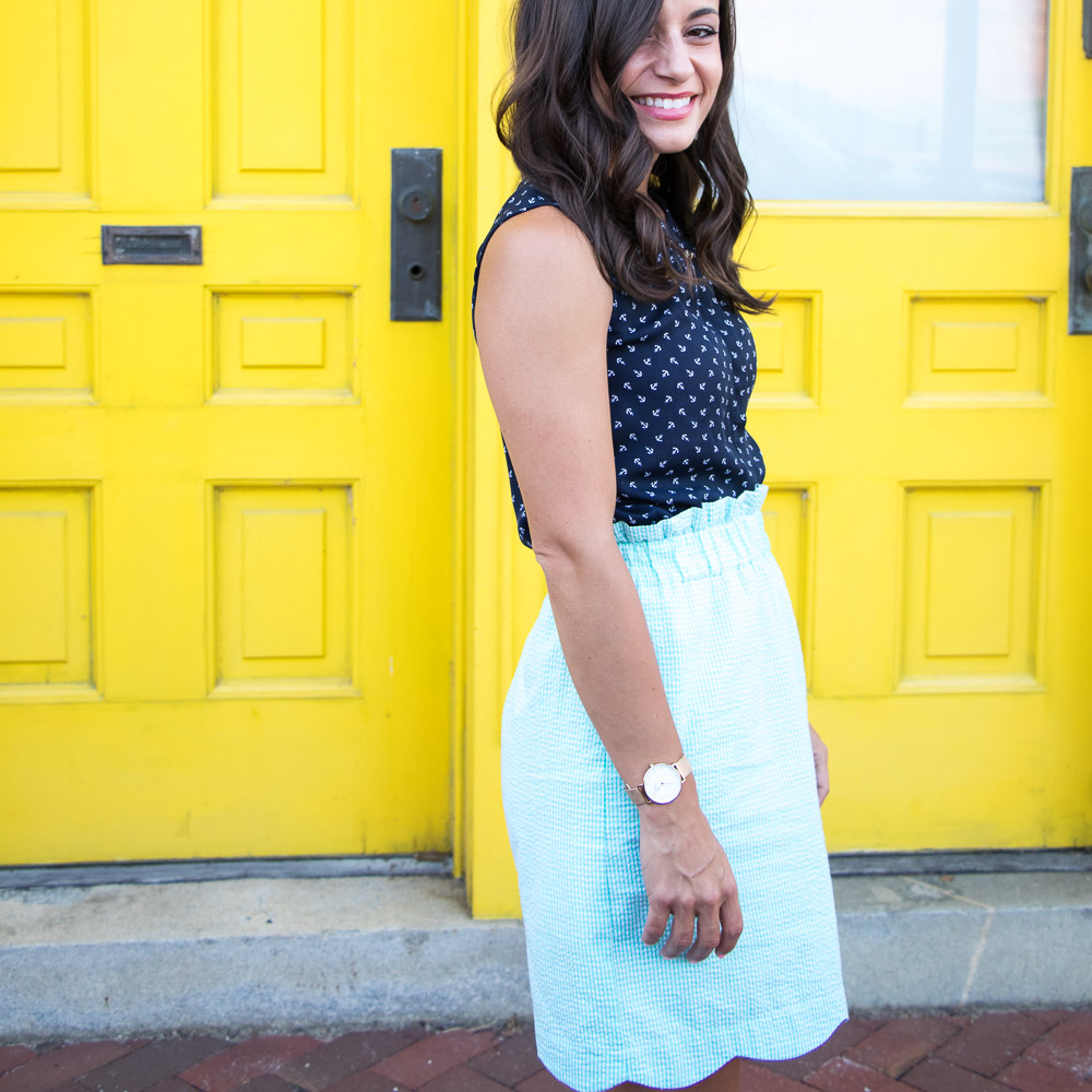 Scallop Skirt, Preppy Style