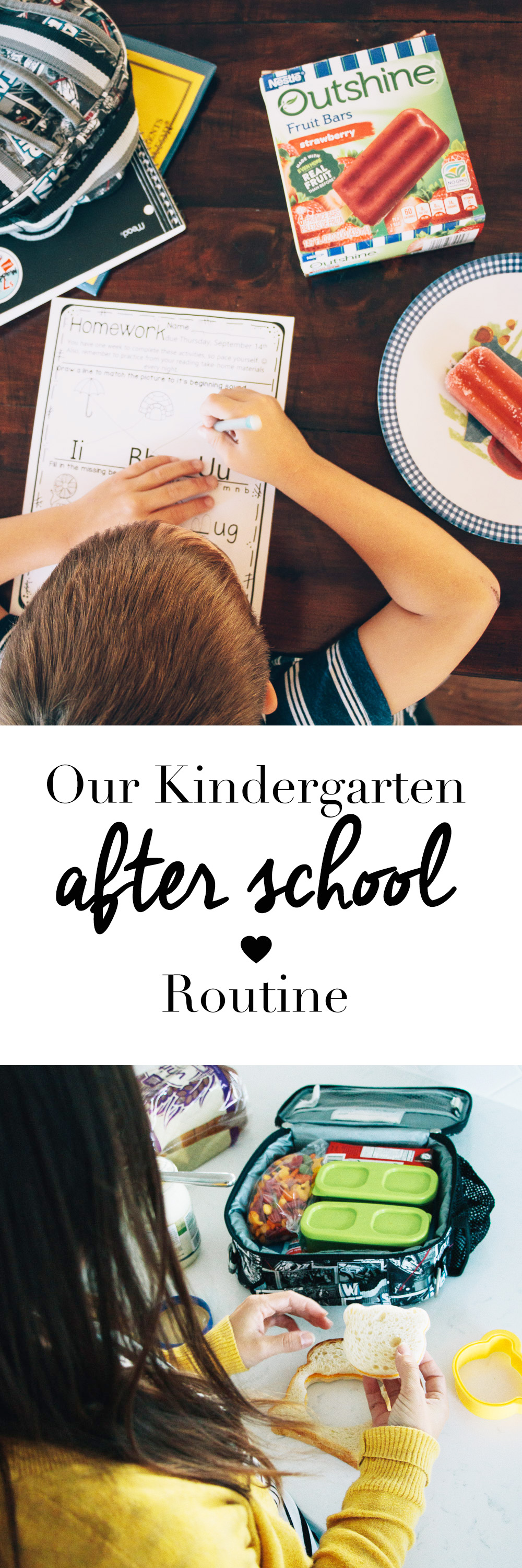 Our Kindergarten After School Routine - After School Snacks