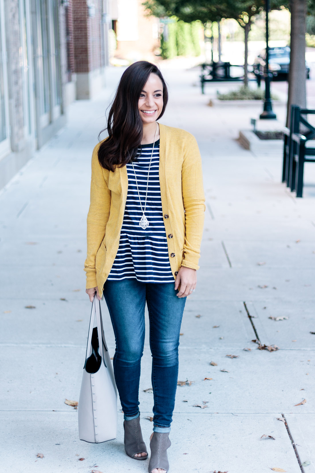 navy blue and yellow pumps