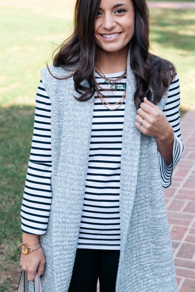 Wear To Work Outfit: The Sweater Vest - Pumps & Push Ups