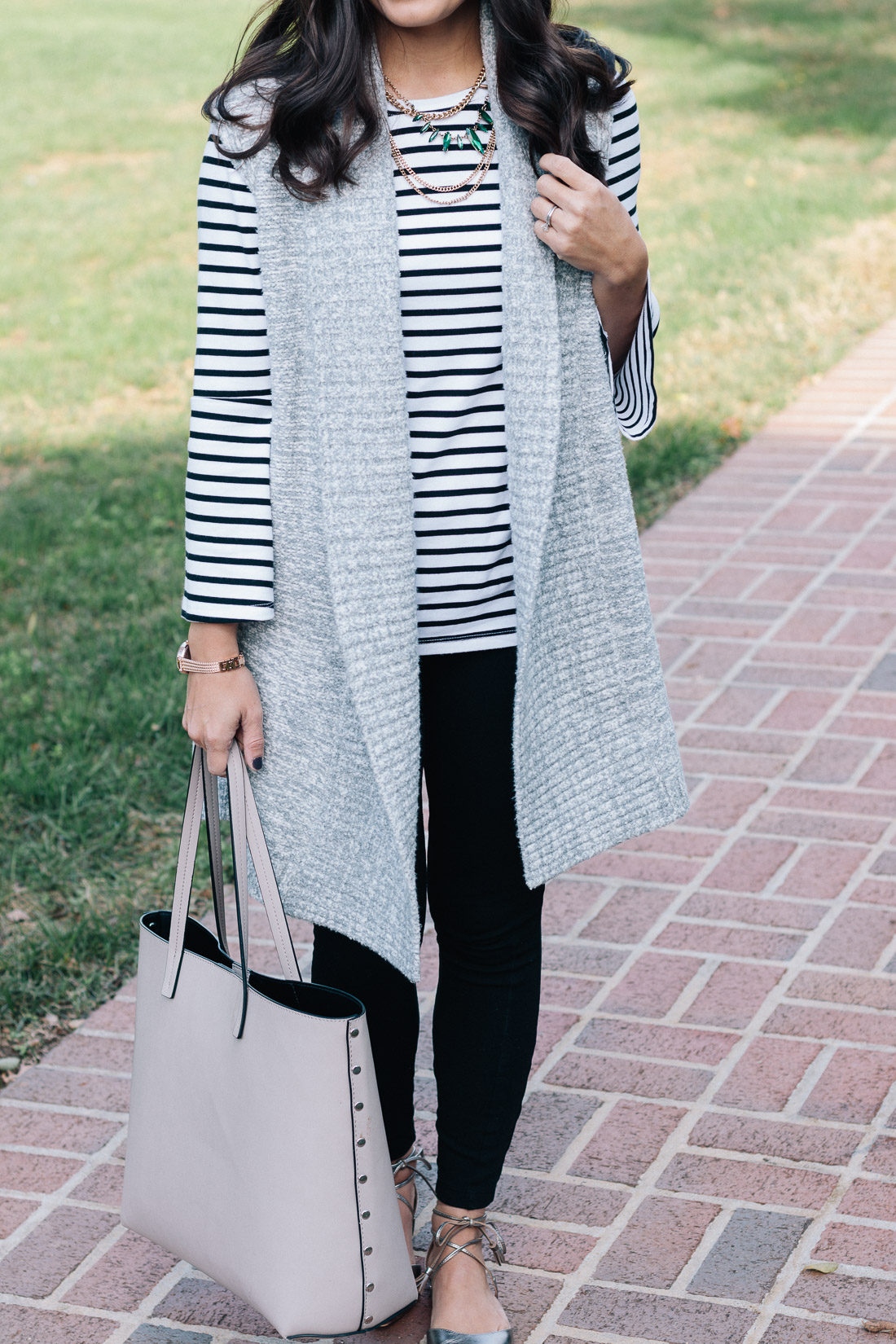 Petite Style Blogger - Sweater Vest Outfit