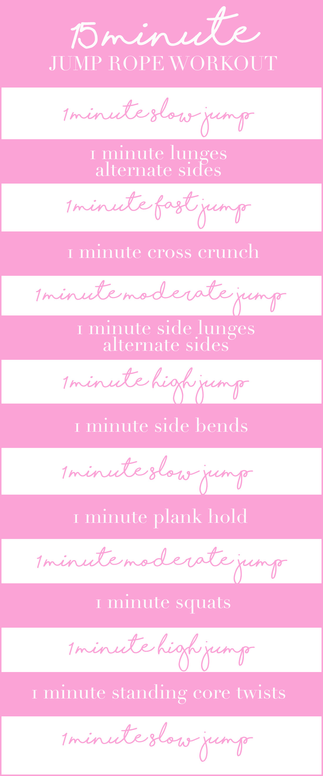15 minute jump rope workout