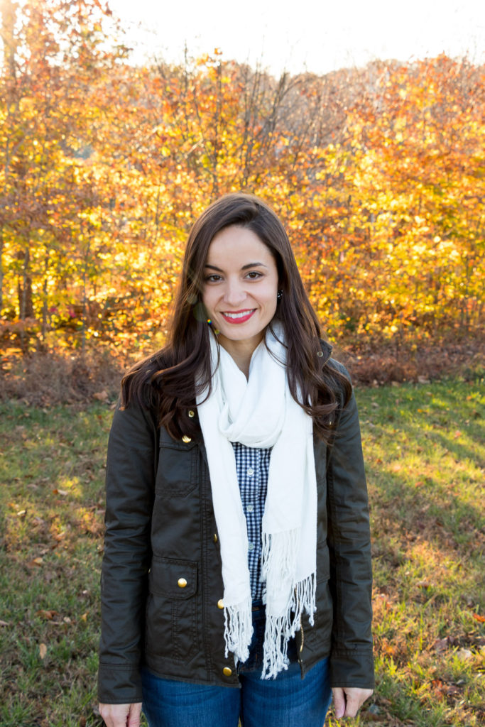 Thanksgiving Gingham Outfit & Traditions - Pumps & Push Ups