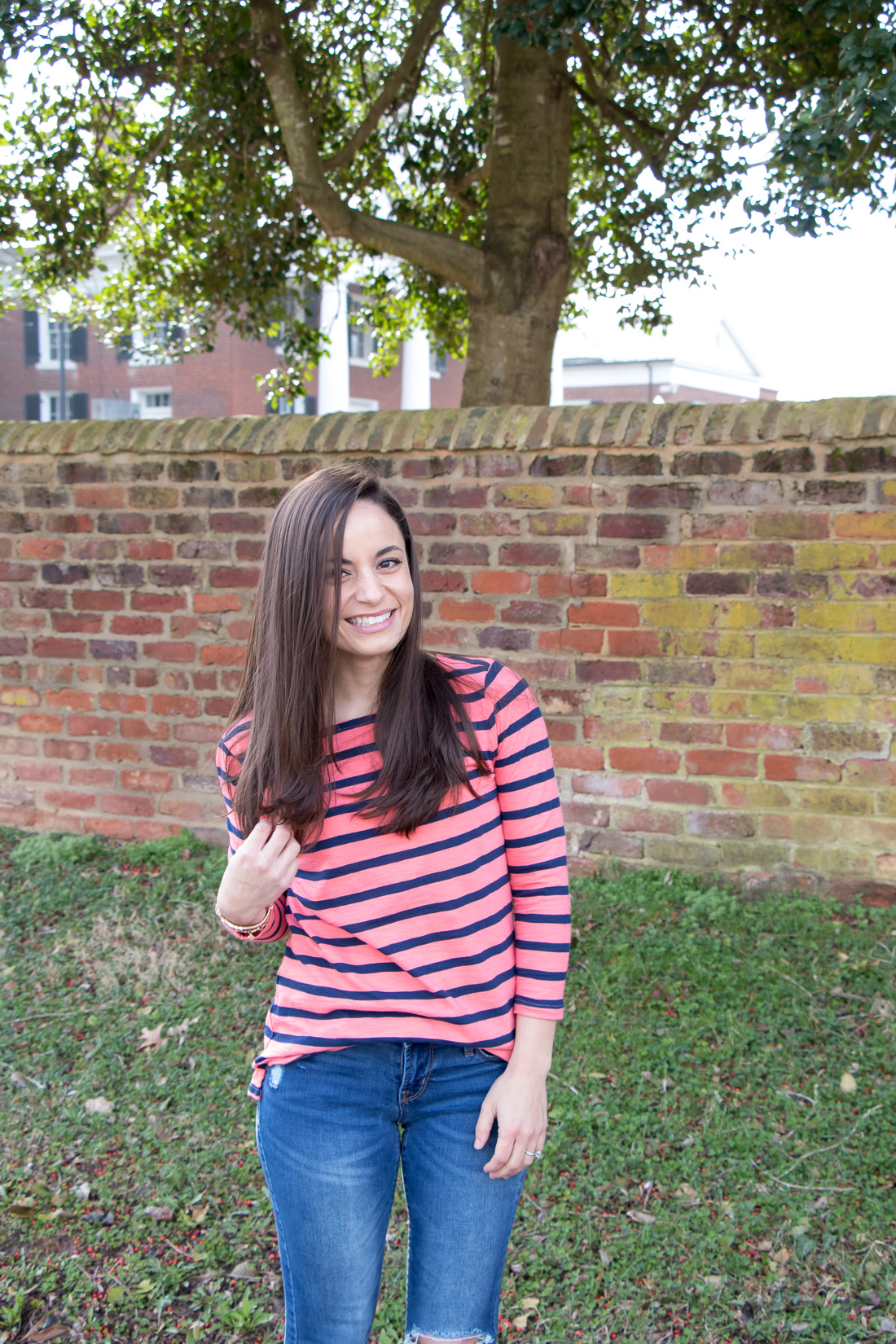 My favorite tops for spring - Old Navy Striped Tee for Women