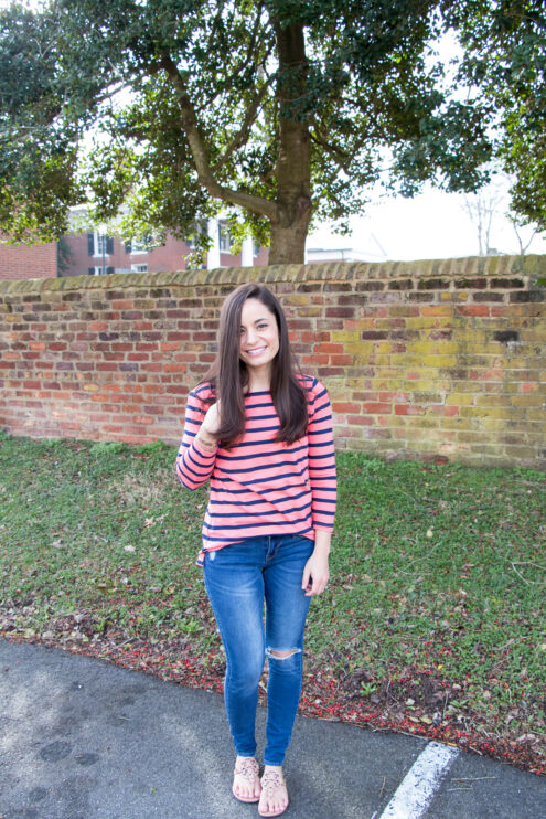 My Favorite Spring Wardrobe Pieces - Old Navy Rockstar Jeans