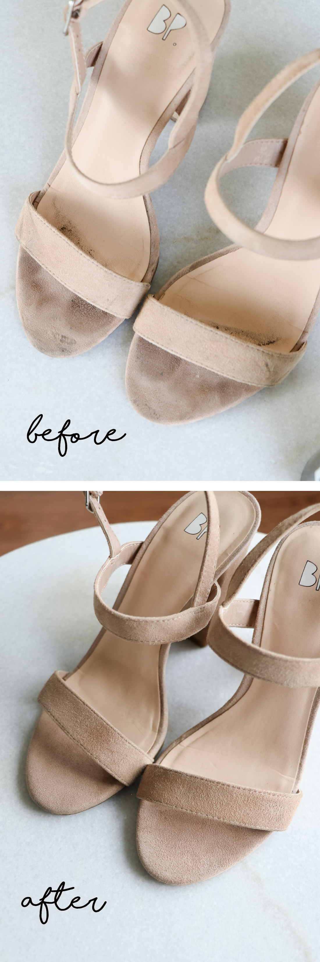 How to clean suede heels and shoes