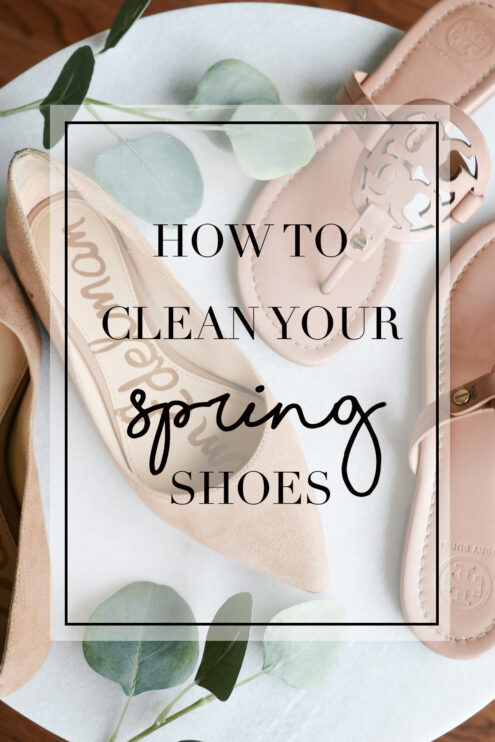 How to clean your spring shoes