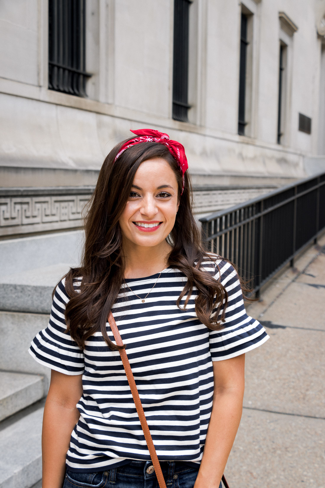 Ruffle Top and a Red Bandana, Patriotic Outfit