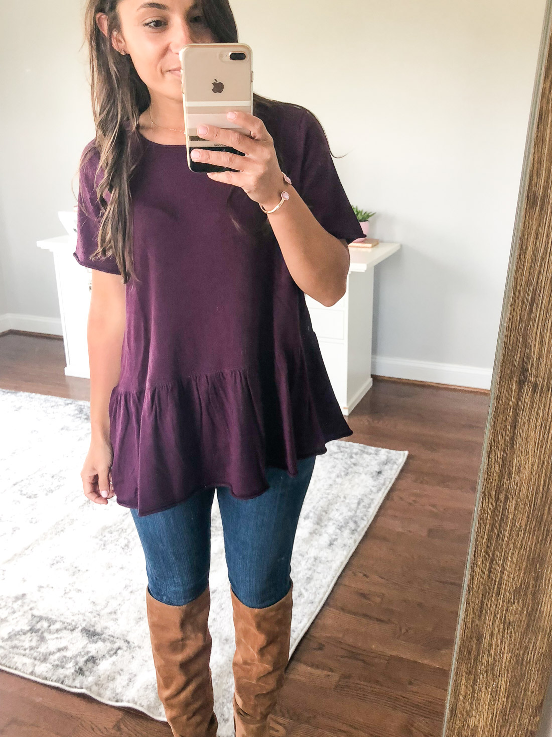 Nordstrom caslon best sale peplum tee