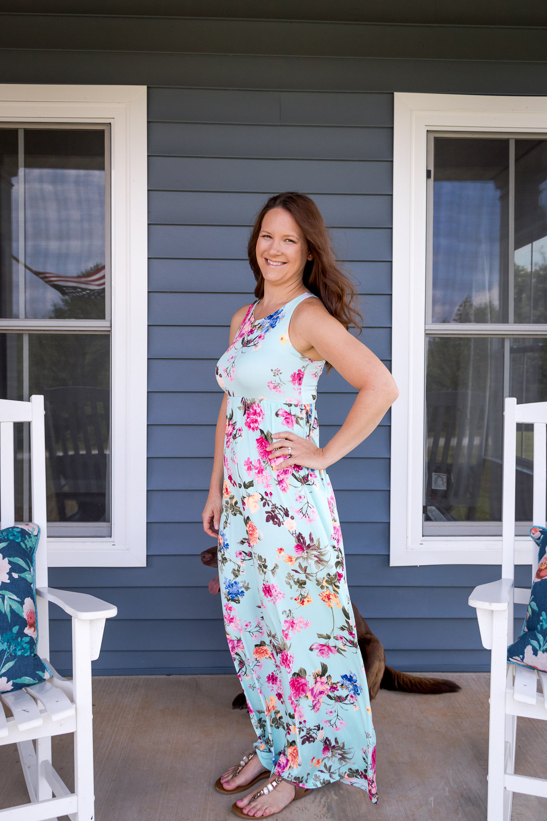 Comfortable maxi dress from pink blush