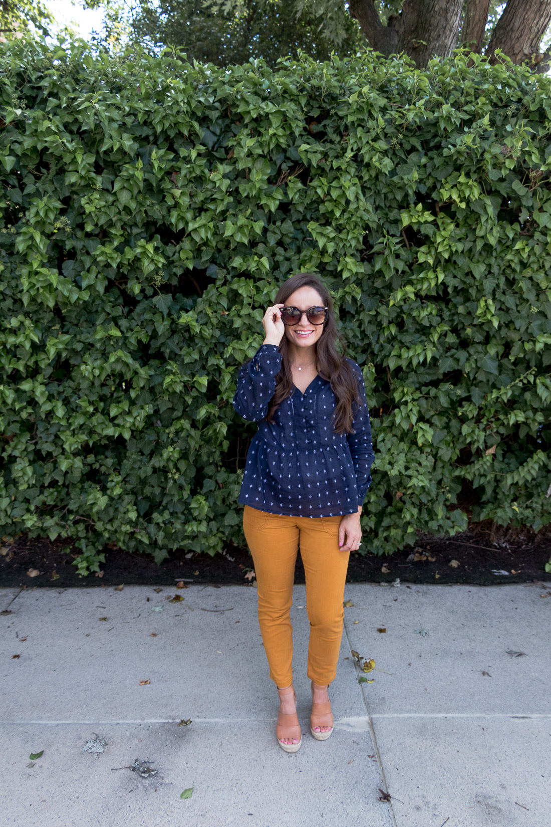 Two Ways to Wear A Pin Dot Shirt