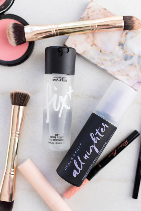 Which makeup setting spray is best? Urban Decay All Nighter or MAC Fix Spray | Beauty | Pumps and Push-Ups
