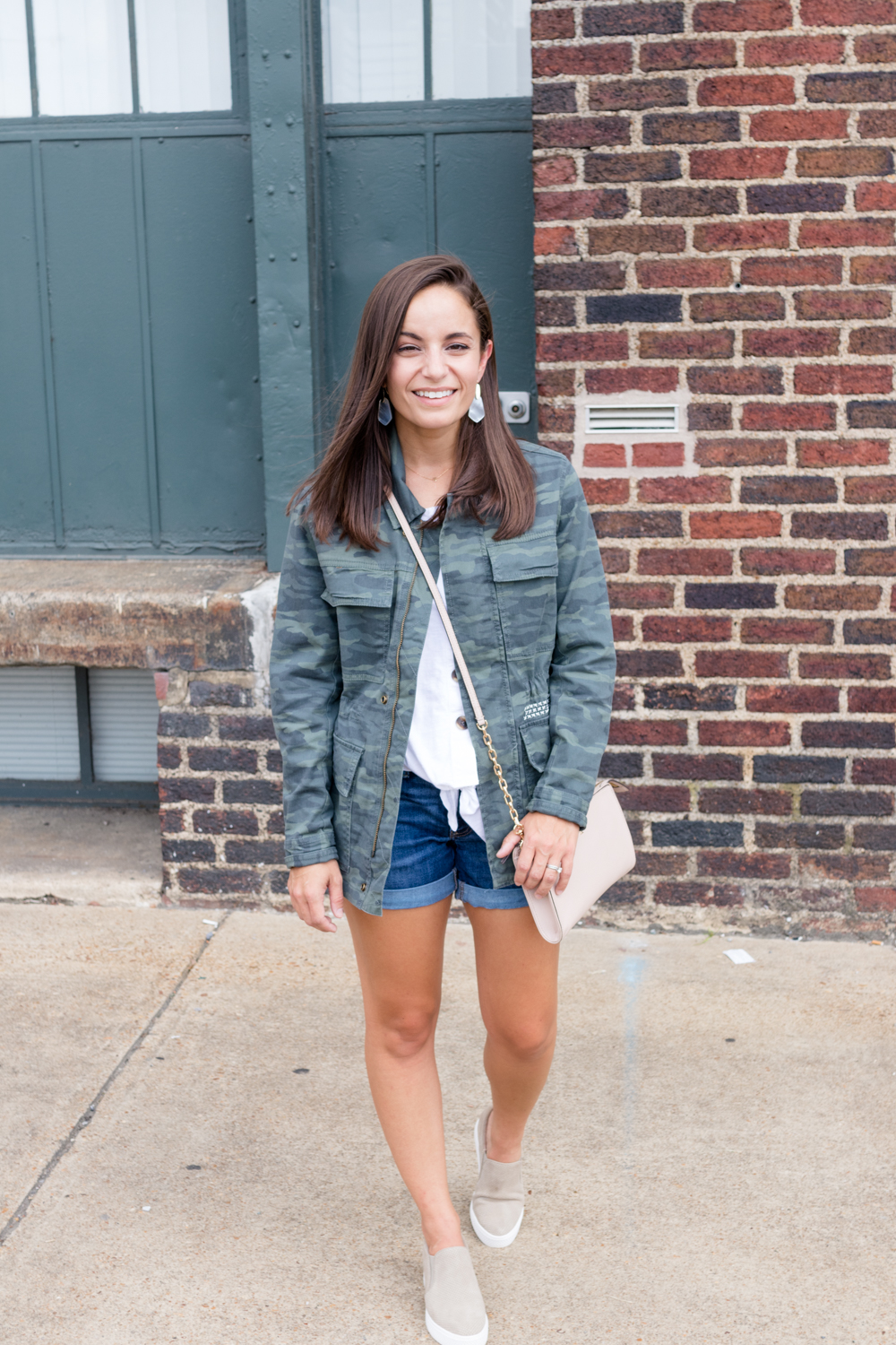 What I Bought from the Nordstrom Sale | Nordstrom Sale | Caslon Camo Jacket | Caslon Wedge Sneakers 