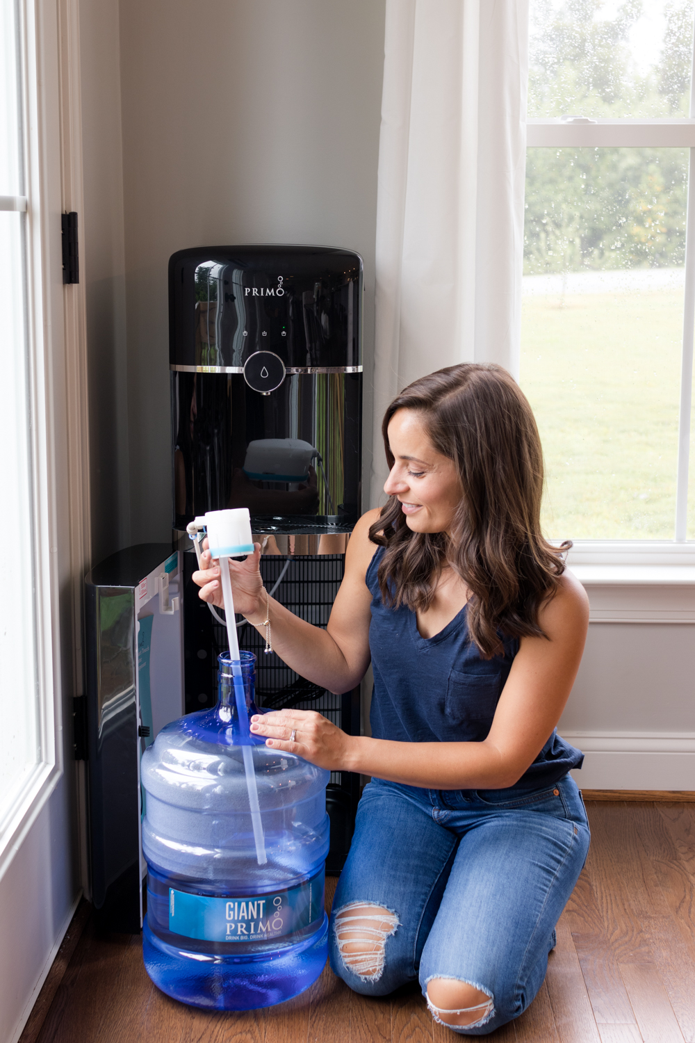 How to install a primo water bottle into the dispenser | Primo Water | purified water 