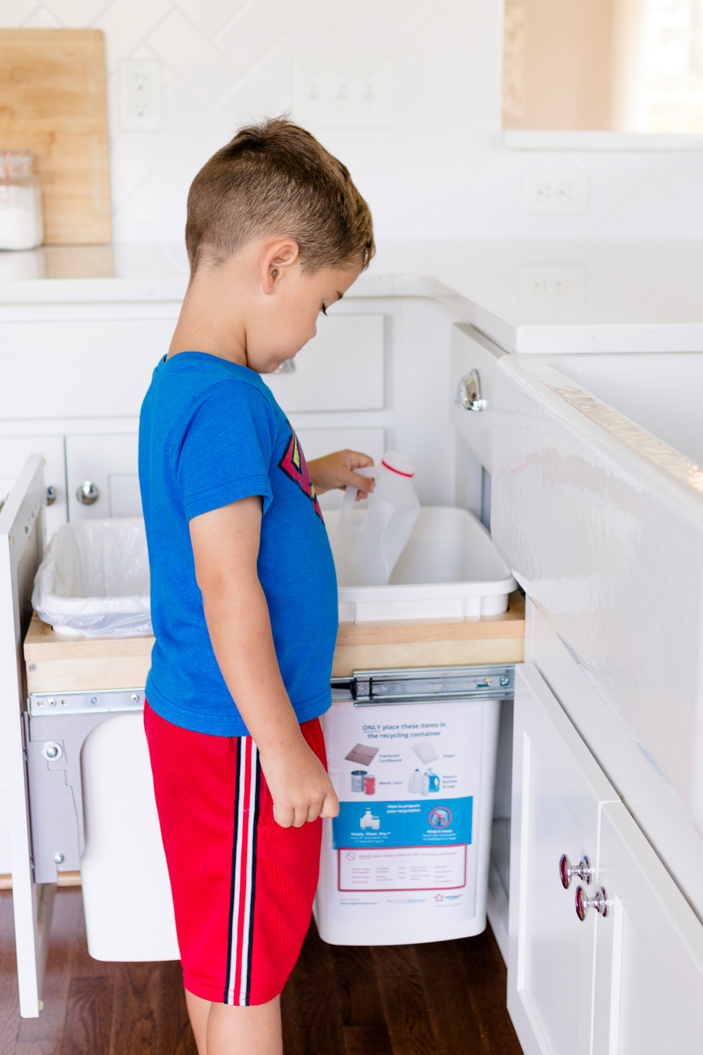 Recycling at home via Pumps and Push-Ups Blog | Recycling Simplified | #AD