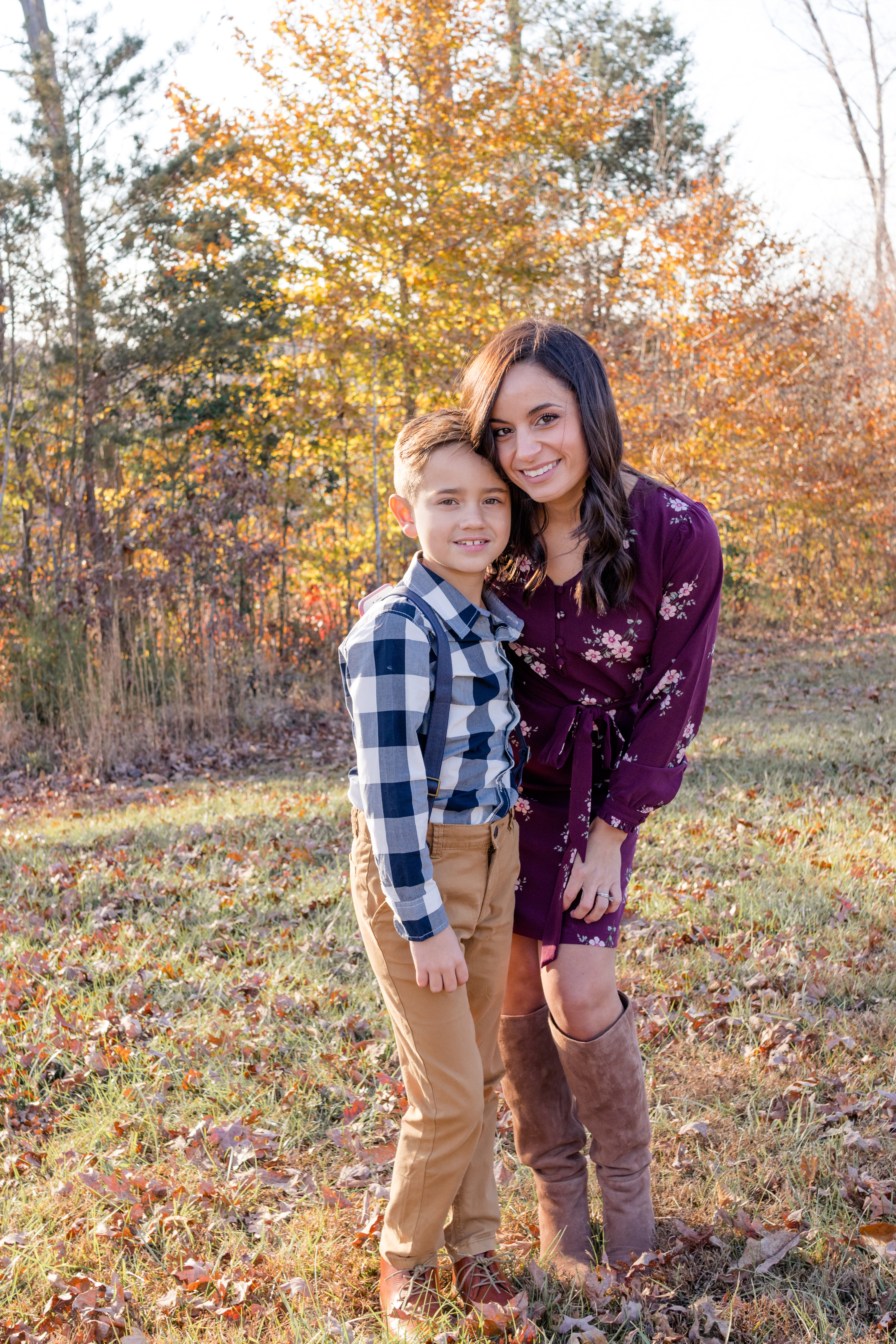 Maroon and outlet blue outfit