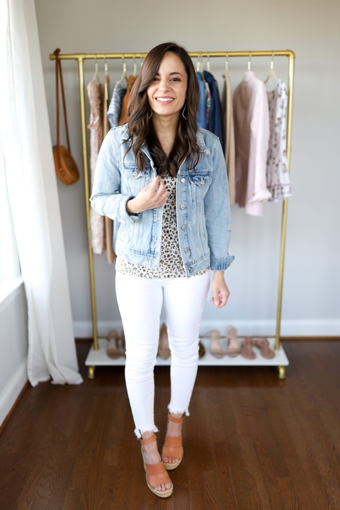 Four Ways to Wear a Light Denim Jacket - Pumps & Push Ups