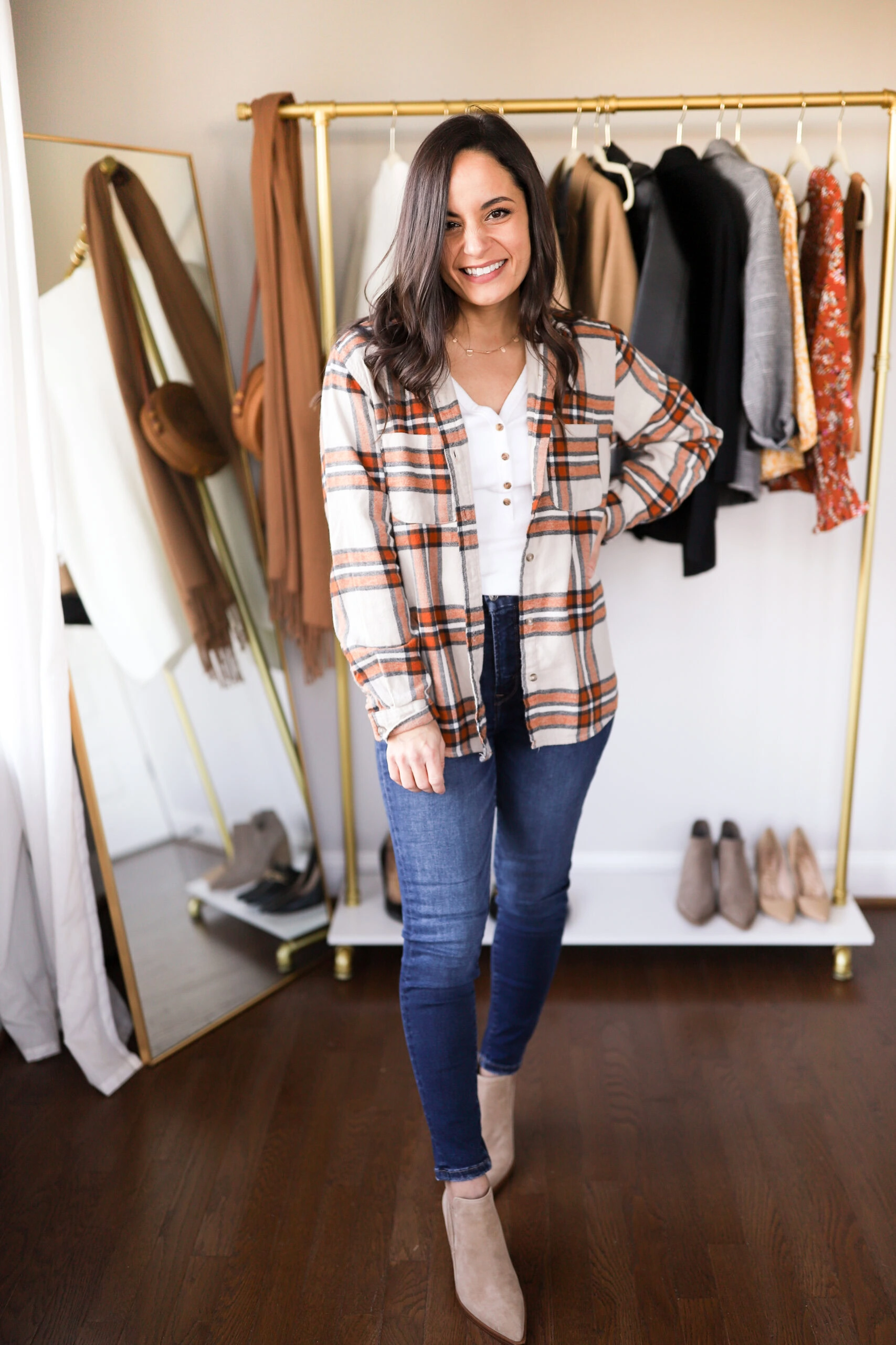 Thermal Top with Flannel Shirt