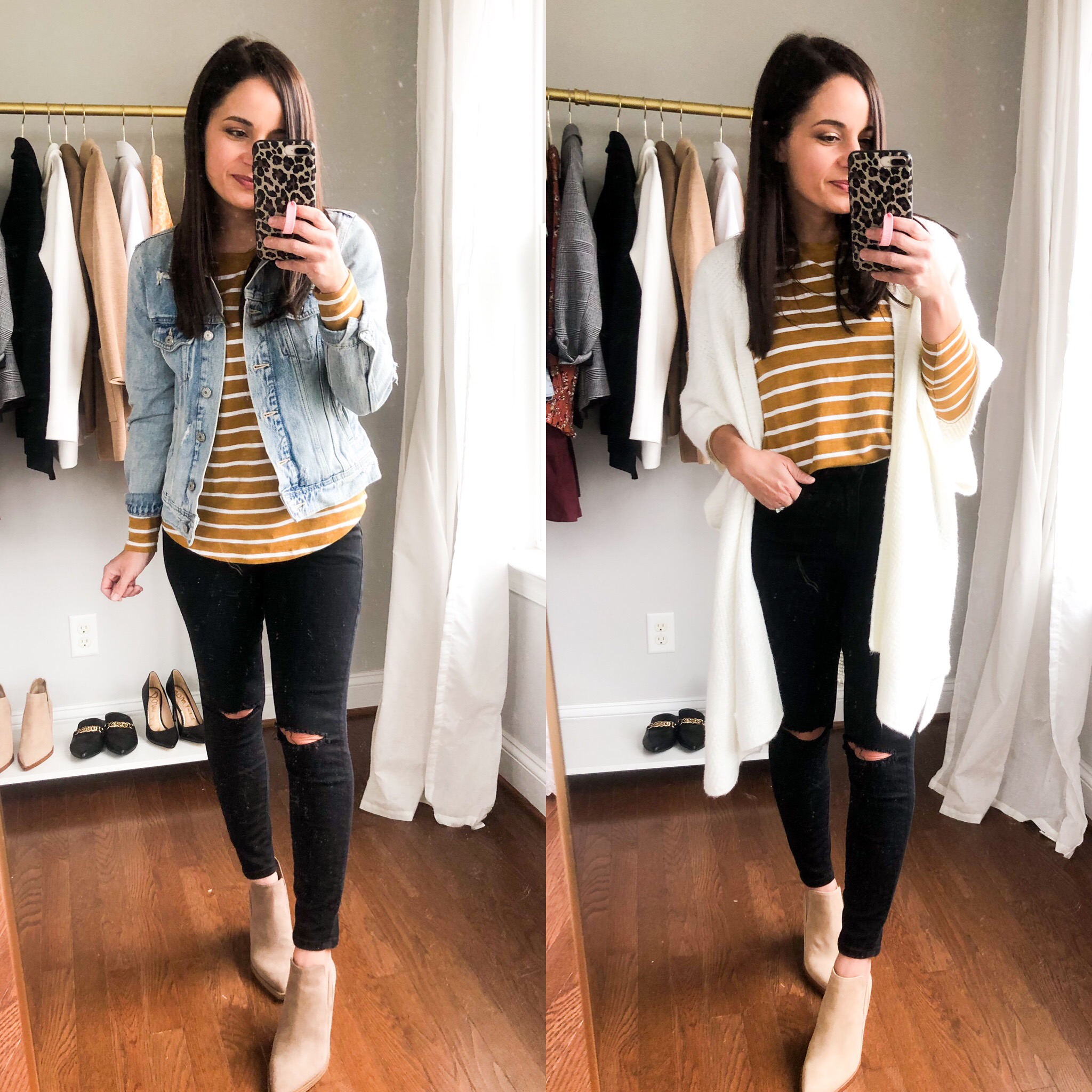 Two ways to wear a striped top via pumps and push-ups blog | instagram lately | petite fashion | petite blogger 