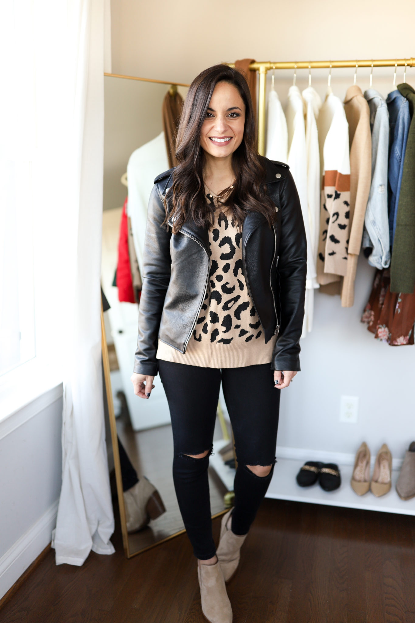 Three Ways to Wear a Moto Jacket - Pumps & Push Ups