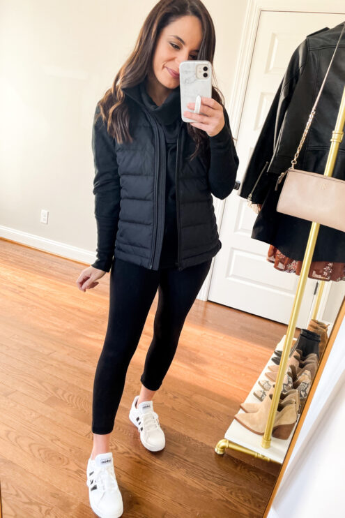 Amazon athleisure for petites via pumps and push-ups blog | petite style blogger | petite fashion | amazon fashion
