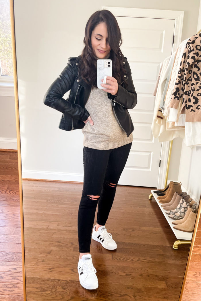 Five Winter Sneakers Outfits - Petite Style | Pumps & Push Ups