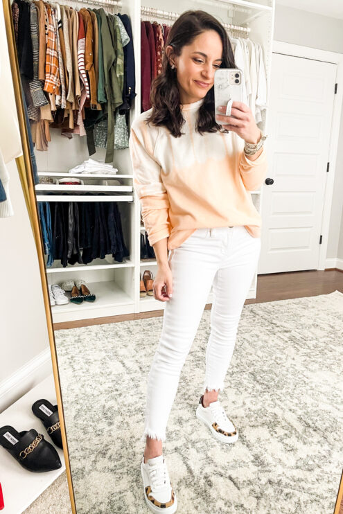 Mid-rise jeans via pumps and push-ups blog | petite style blog | petite fashion