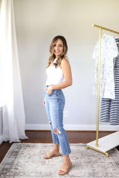 Summer date night outfits via pumps and push-ups blog | petite fashion blog | petite blogger style