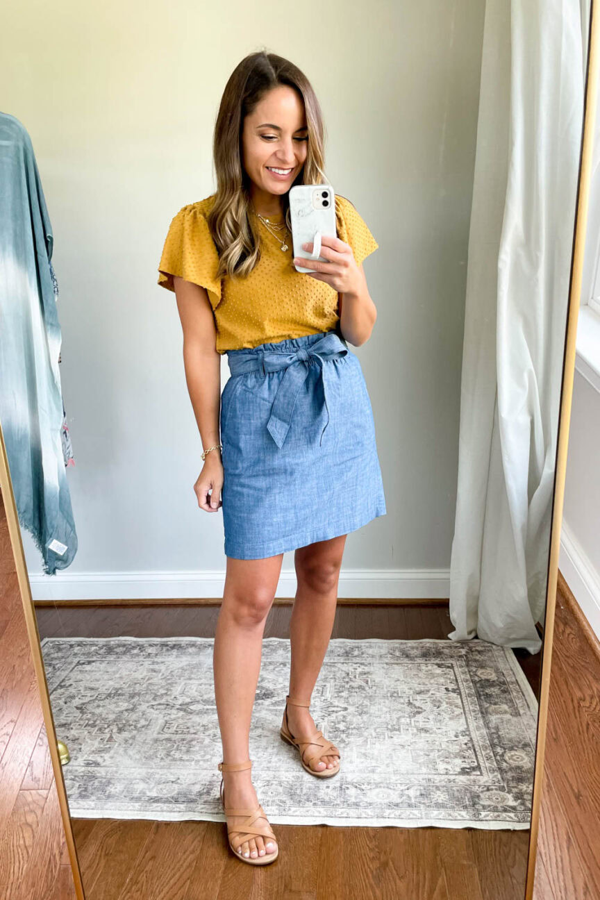 8 ways to wear one skirt via pumps and push-ups blog | petite fashion blog | petite style blog | fall outfits